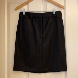 J Crew Navy Pinstripe Skirt